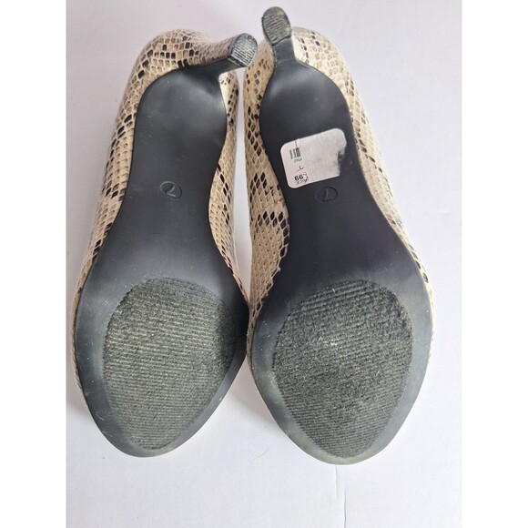 Women's Snake Print Stiletto Heels Pumps Sz 7 Mob Wife Career Office Business - Picture 9 of 9